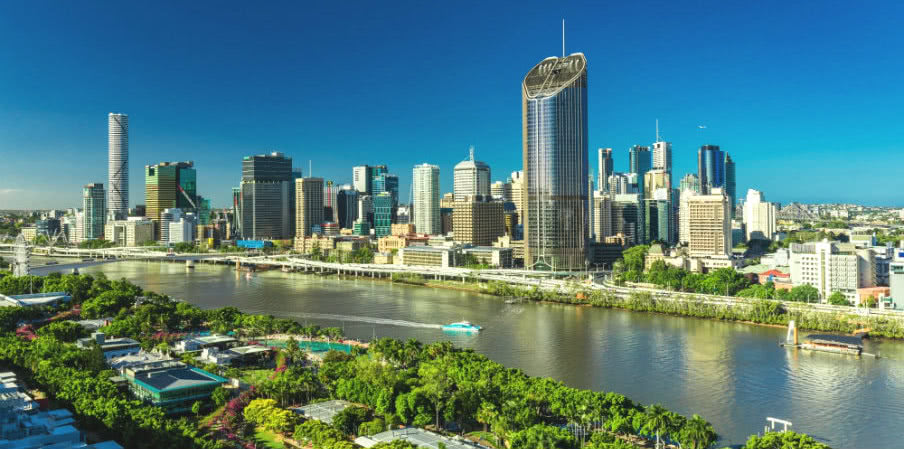 Aerial view of Brisbane Aerial view of Brisbane