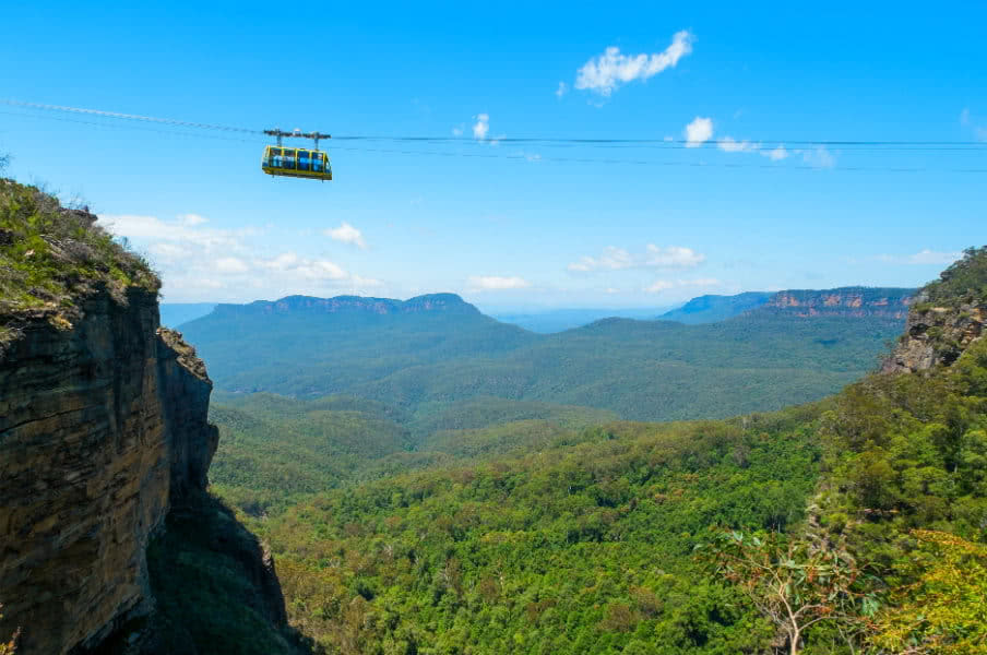 Cable car at Scenic World, AU