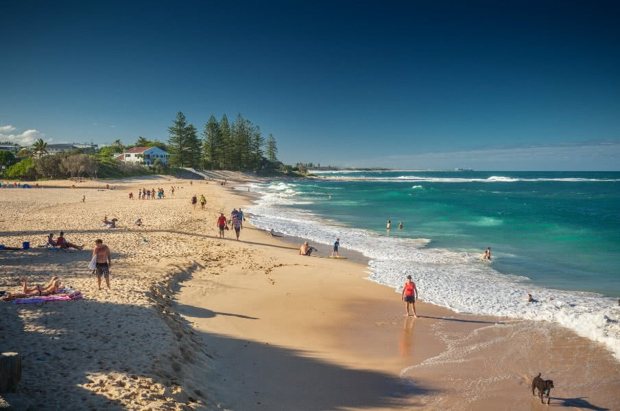 Beach in Caloundra Beach in Caloundra