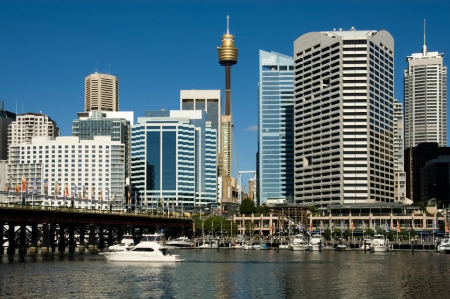 darling harbour scene in sydney darling harbour scene in sydney