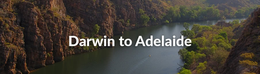 Darwin to Adelaide road trips in Australia banner