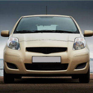 Front view of a car hire from Redspot