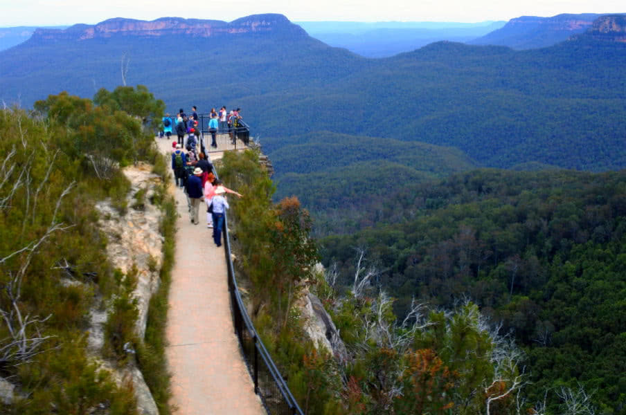 Prince Henry Cliff Walk in Katoomba, NSW, AU