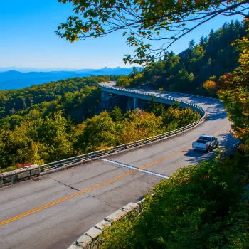 View of Blue Ridge Mountains from Parkway