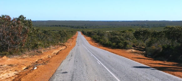 open road from outback WA