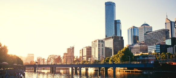 scenery of yarra river in melbourne