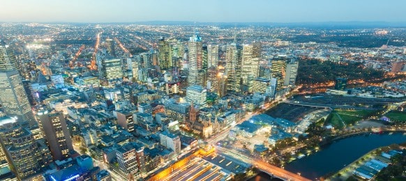 melbourne city skyline