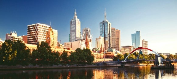 view of yarra river in melbourne, victoria
